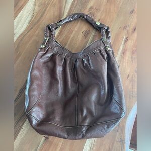 Lucky Brand brown leather hobo bag